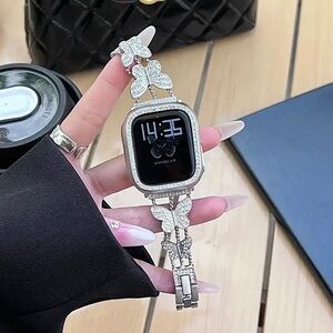 Stainless Steel Butterfly Watch Band